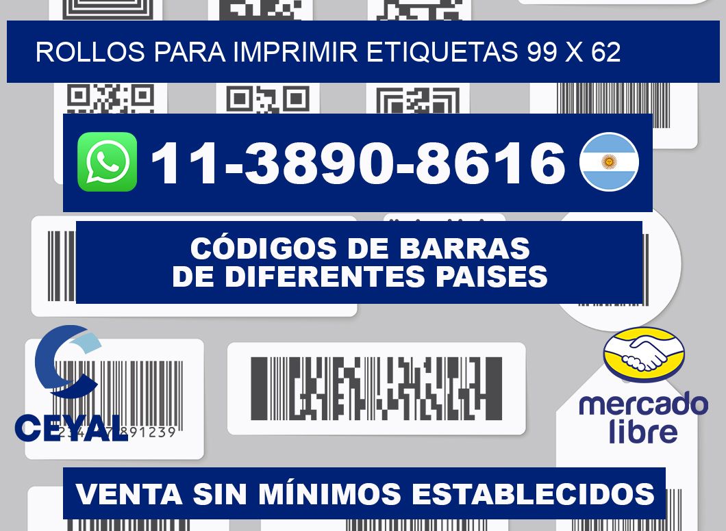 rollos para imprimir etiquetas 99 x 62