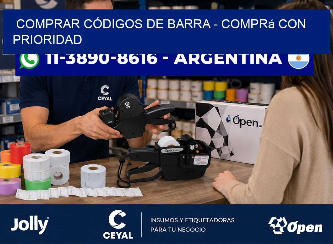 COMPRAR CÓDIGOS DE BARRA - Comprá con prioridad