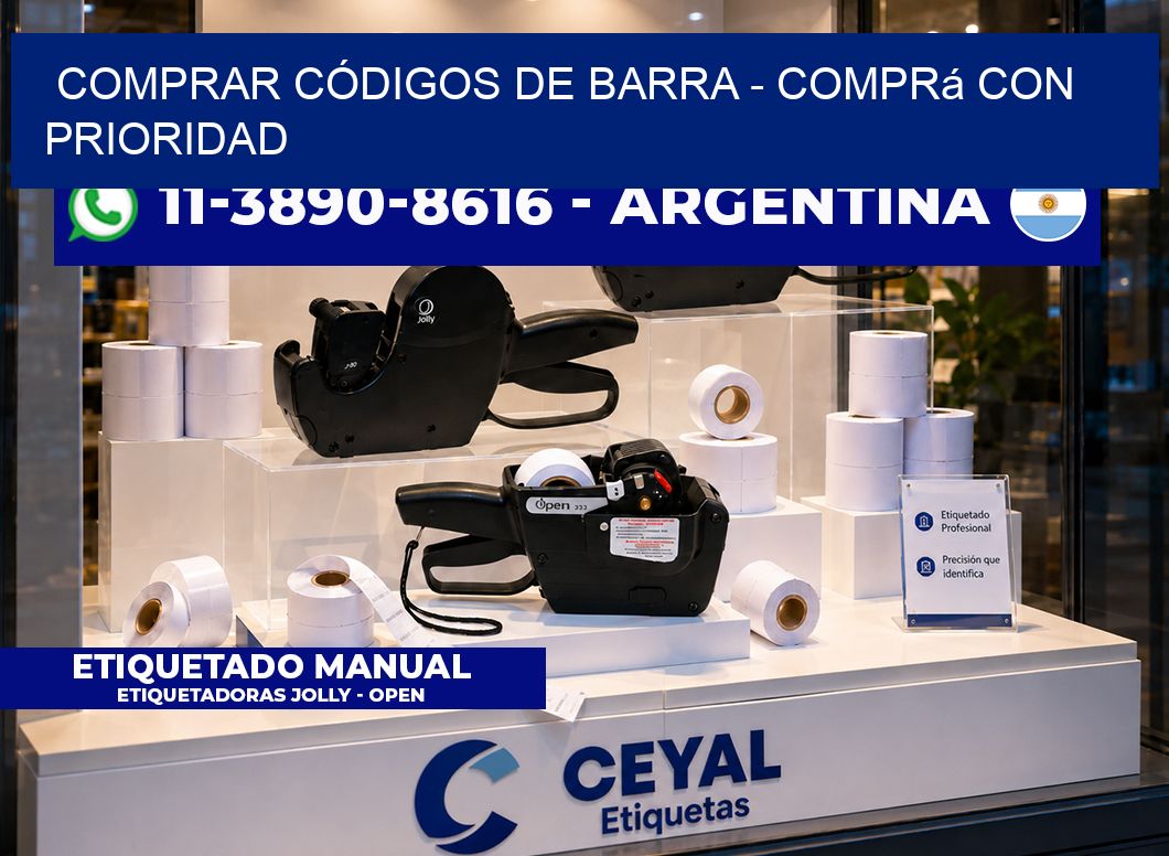 COMPRAR CÓDIGOS DE BARRA - Comprá con prioridad