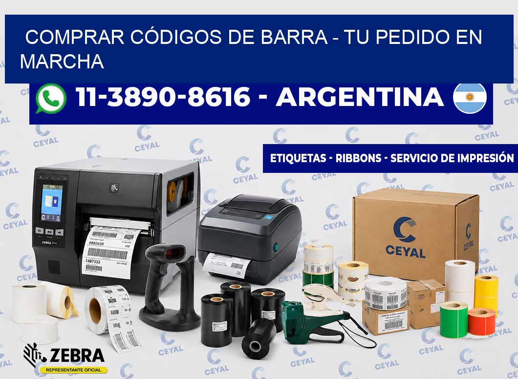 COMPRAR CÓDIGOS DE BARRA - Tu pedido en marcha