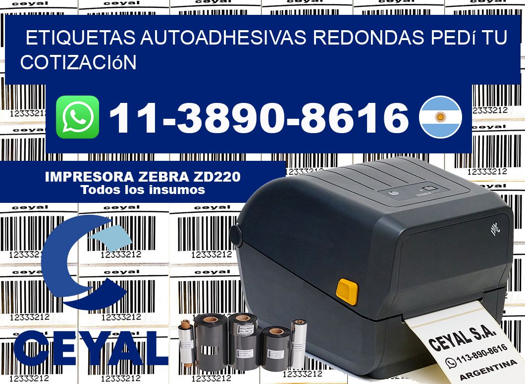 ETIQUETAS AUTOADHESIVAS REDONDAS Pedí tu cotización