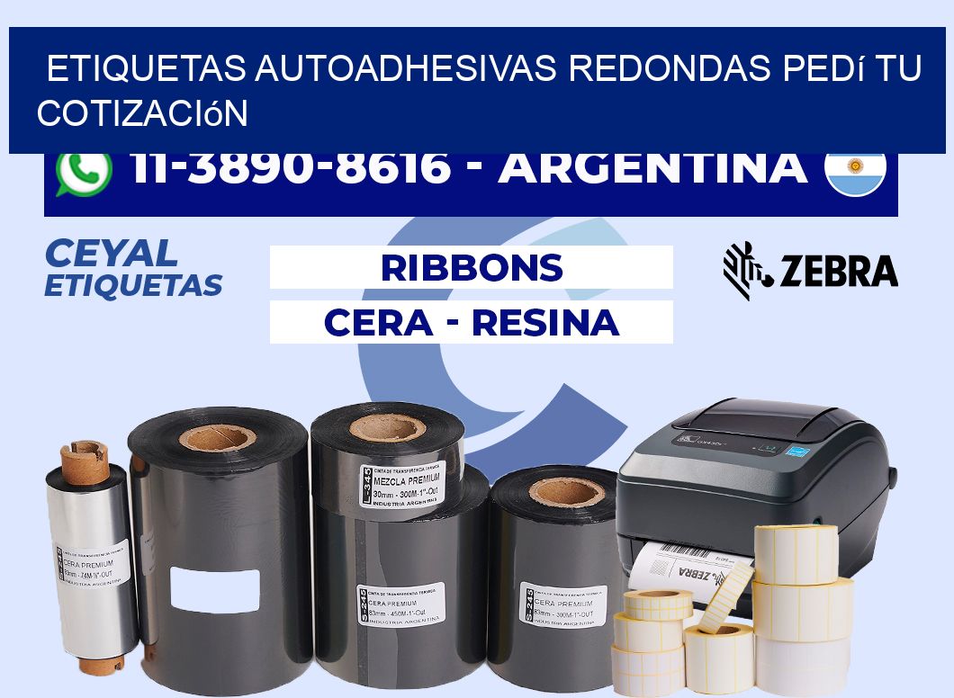 ETIQUETAS AUTOADHESIVAS REDONDAS Pedí tu cotización