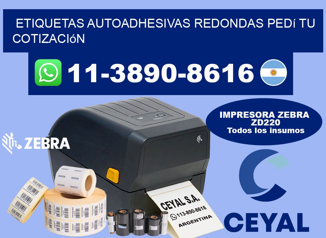 ETIQUETAS AUTOADHESIVAS REDONDAS Pedí tu cotización