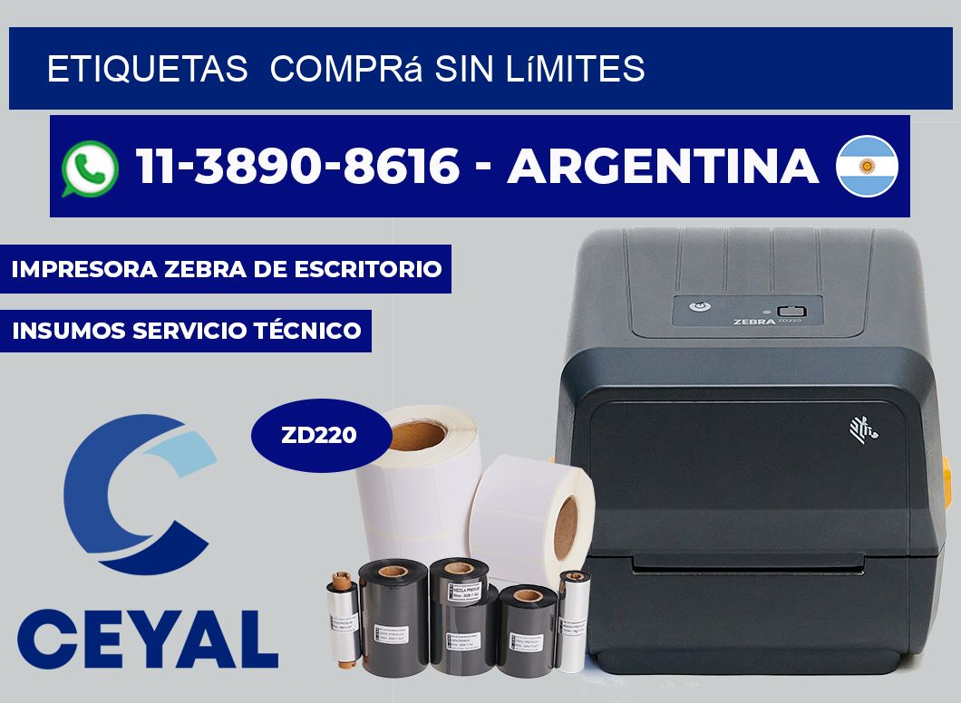 ETIQUETAS  Comprá sin límites