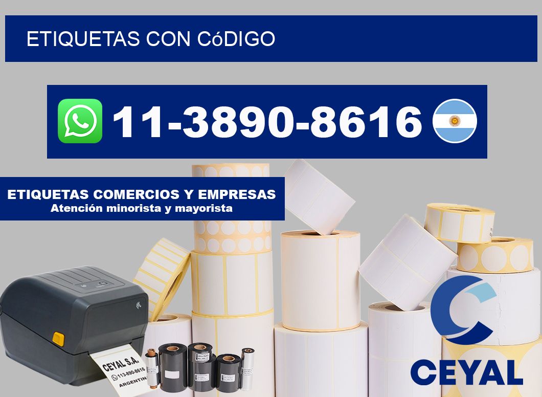 ETIQUETAS con código