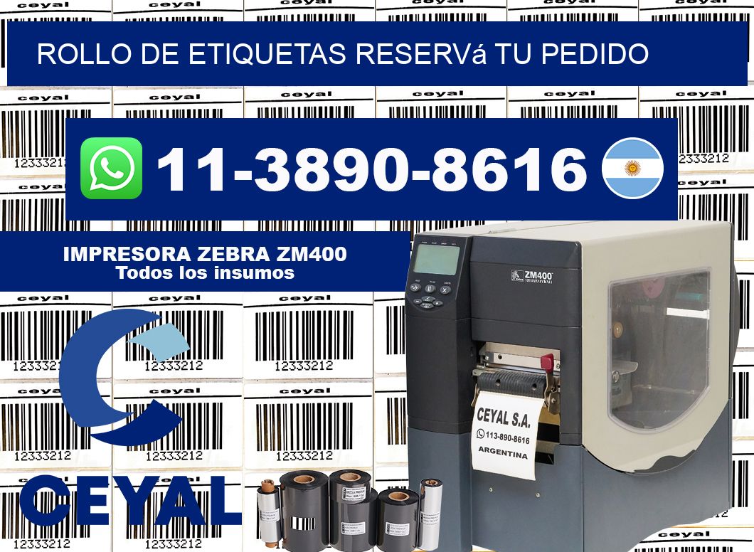 ROLLO DE ETIQUETAS Reservá tu pedido