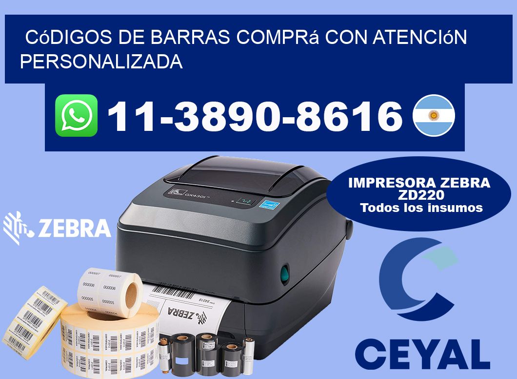 códigos de barras Comprá con atención personalizada