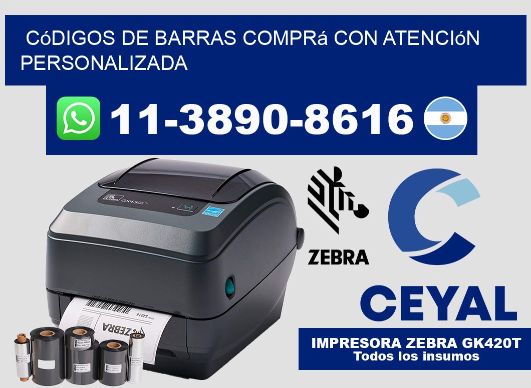 códigos de barras Comprá con atención personalizada