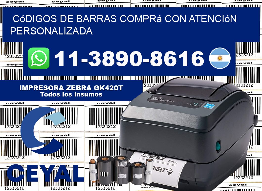 códigos de barras Comprá con atención personalizada