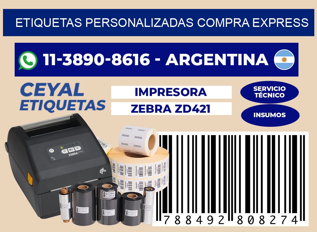 etiquetas personalizadas Compra express