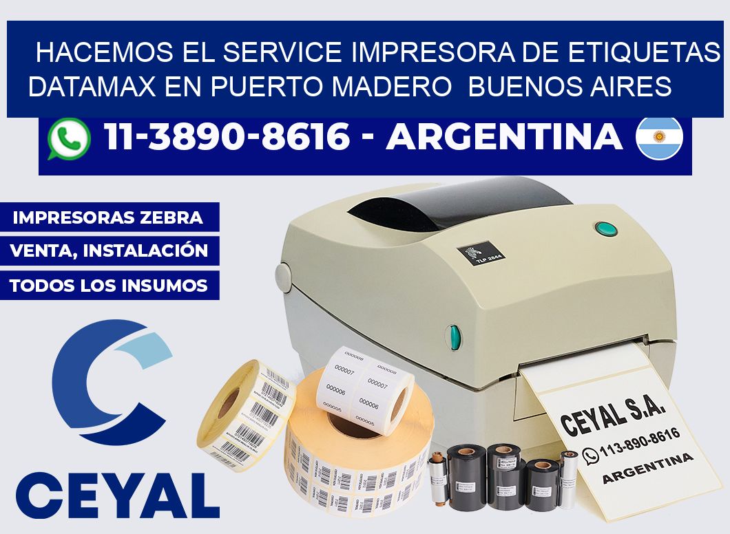 hacemos el service Impresora de etiquetas Datamax en Puerto Madero  Buenos Aires