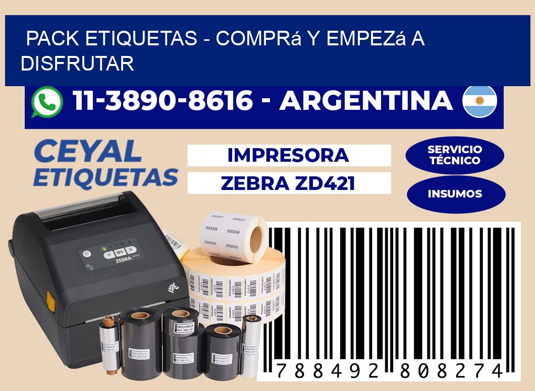 pack etiquetas - Comprá y empezá a disfrutar