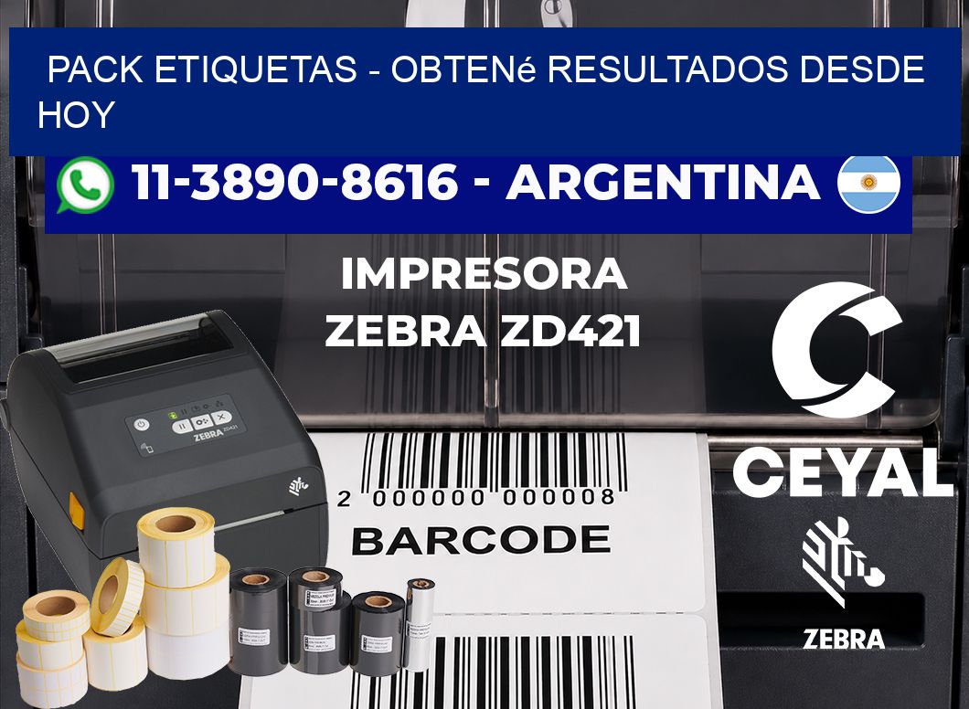 pack etiquetas - Obtené resultados desde hoy