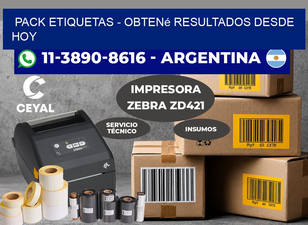 pack etiquetas – Obtené resultados desde hoy