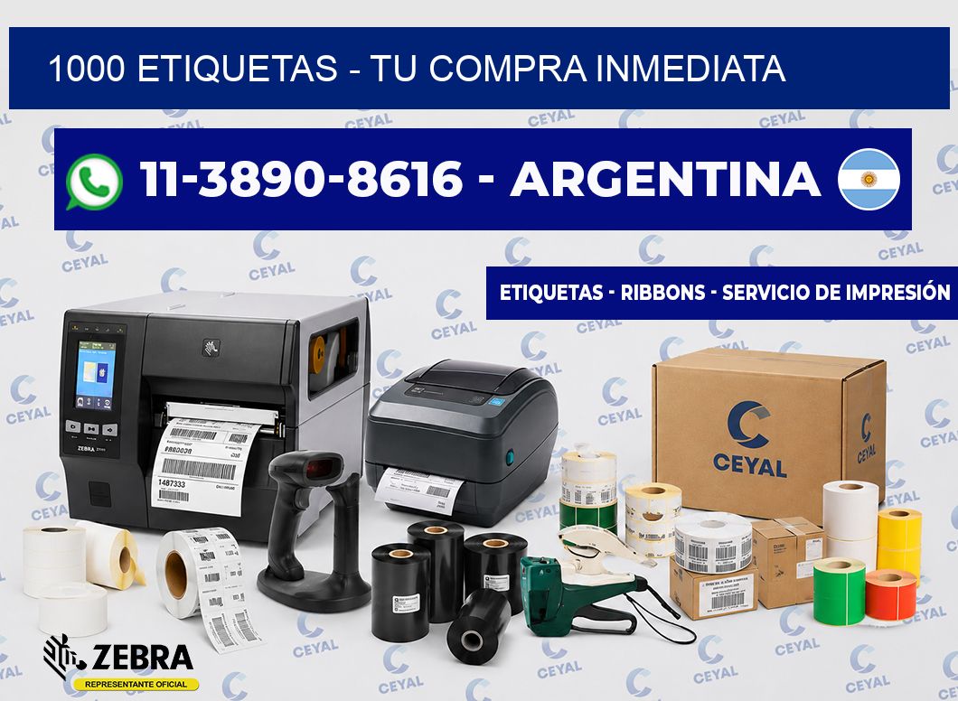 1000 ETIQUETAS - Tu compra inmediata