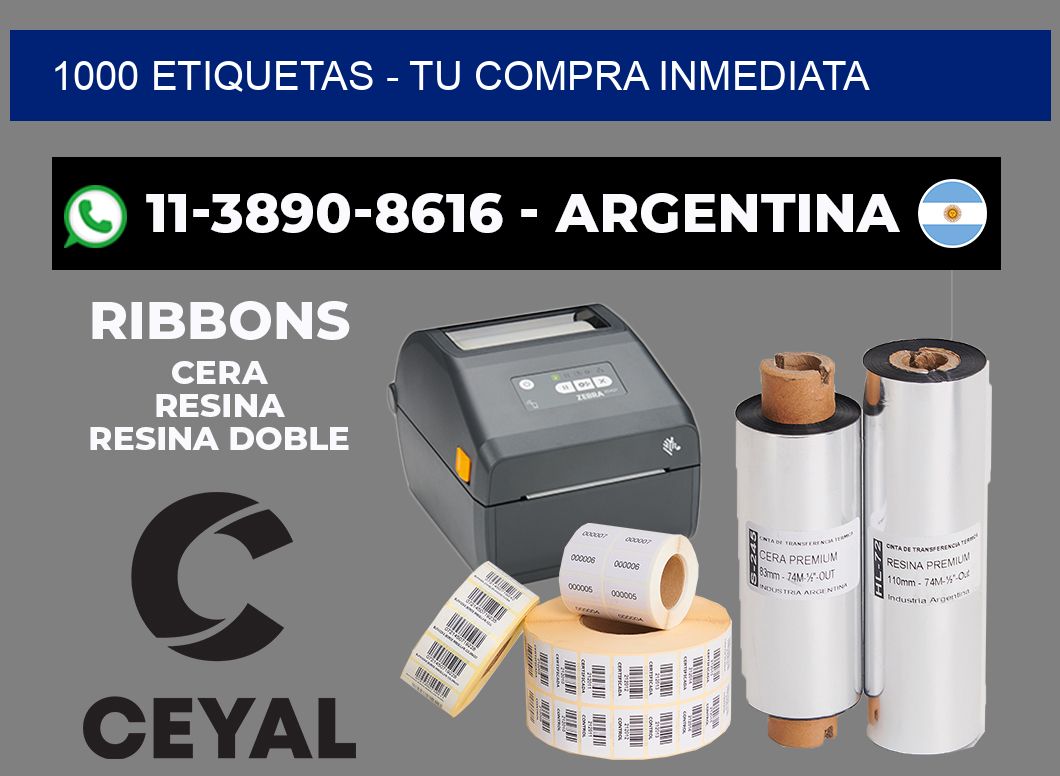 1000 ETIQUETAS - Tu compra inmediata