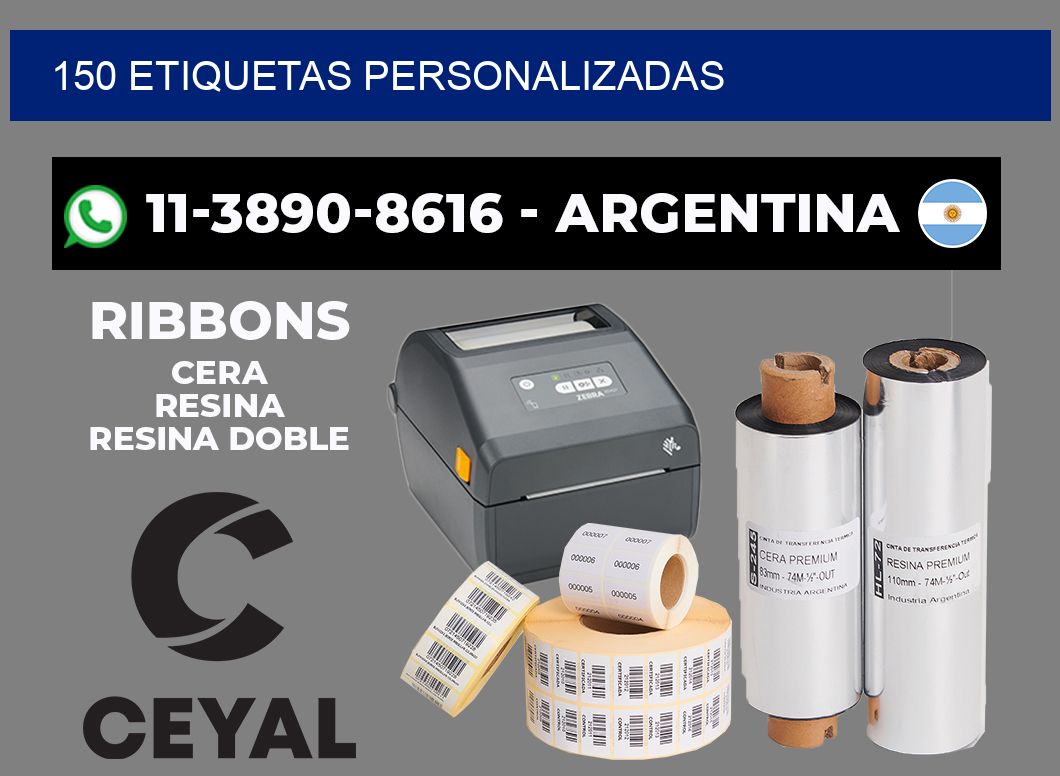 150 ETIQUETAS PERSONALIZADAS