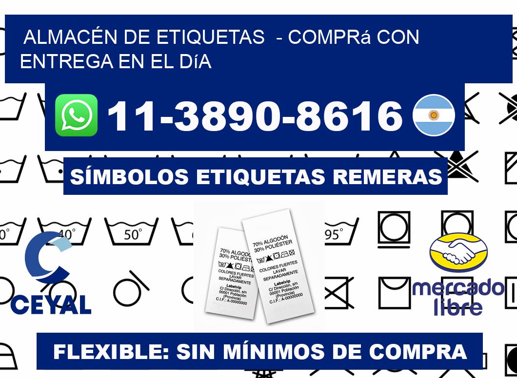 ALMACÉN DE ETIQUETAS - Comprá con entrega en el día