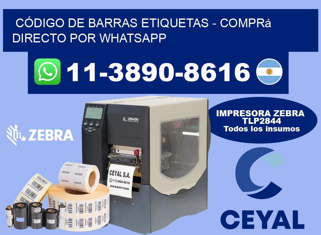 CÓDIGO DE BARRAS ETIQUETAS - Comprá directo por WhatsApp