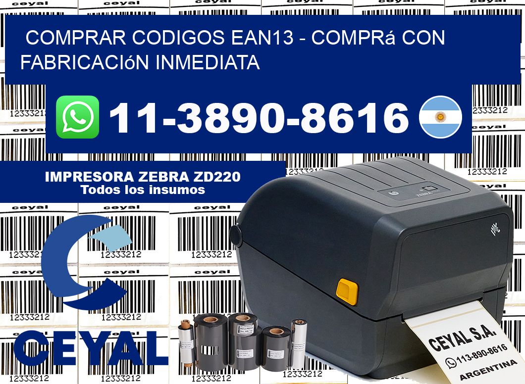 COMPRAR CODIGOS EAN13 - Comprá con fabricación inmediata