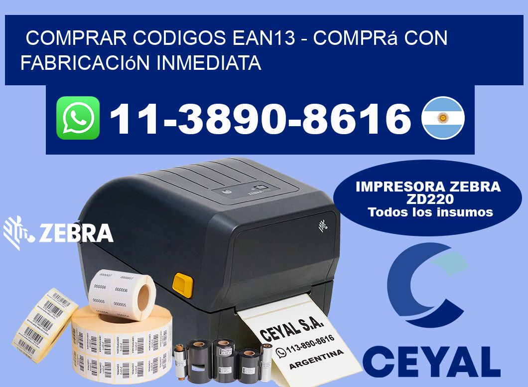 COMPRAR CODIGOS EAN13 - Comprá con fabricación inmediata
