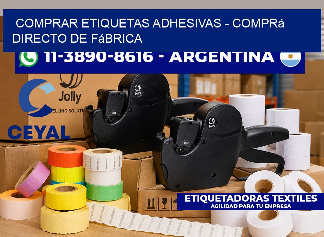 COMPRAR ETIQUETAS ADHESIVAS - Comprá directo de fábrica