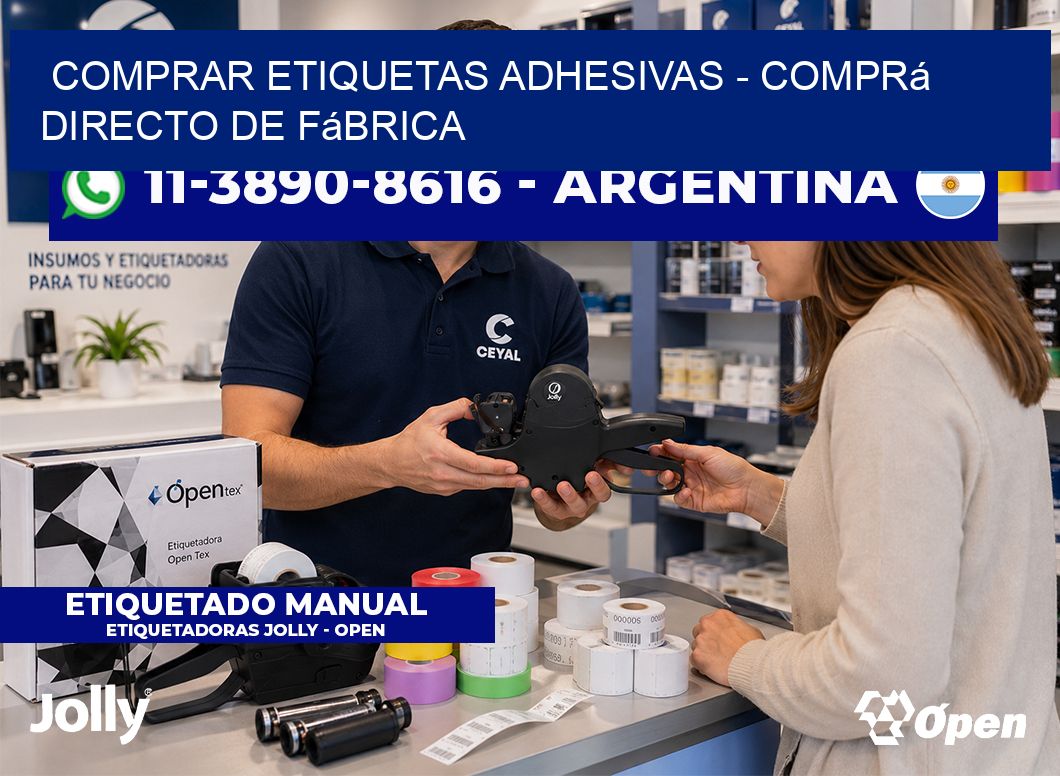 COMPRAR ETIQUETAS ADHESIVAS – Comprá directo de fábrica