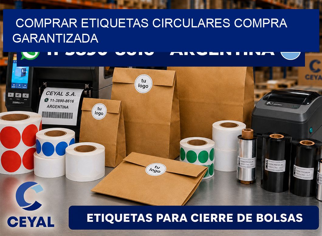 COMPRAR ETIQUETAS CIRCULARES Compra garantizada
