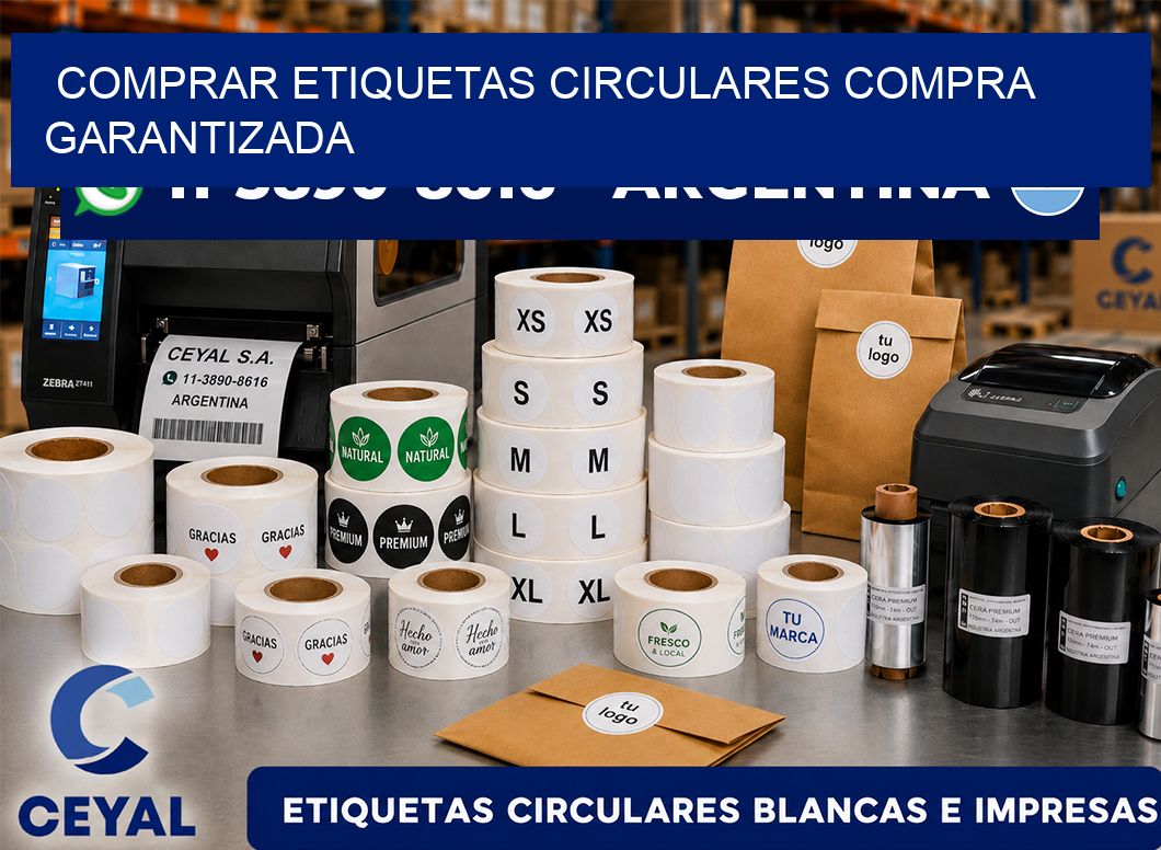 COMPRAR ETIQUETAS CIRCULARES Compra garantizada