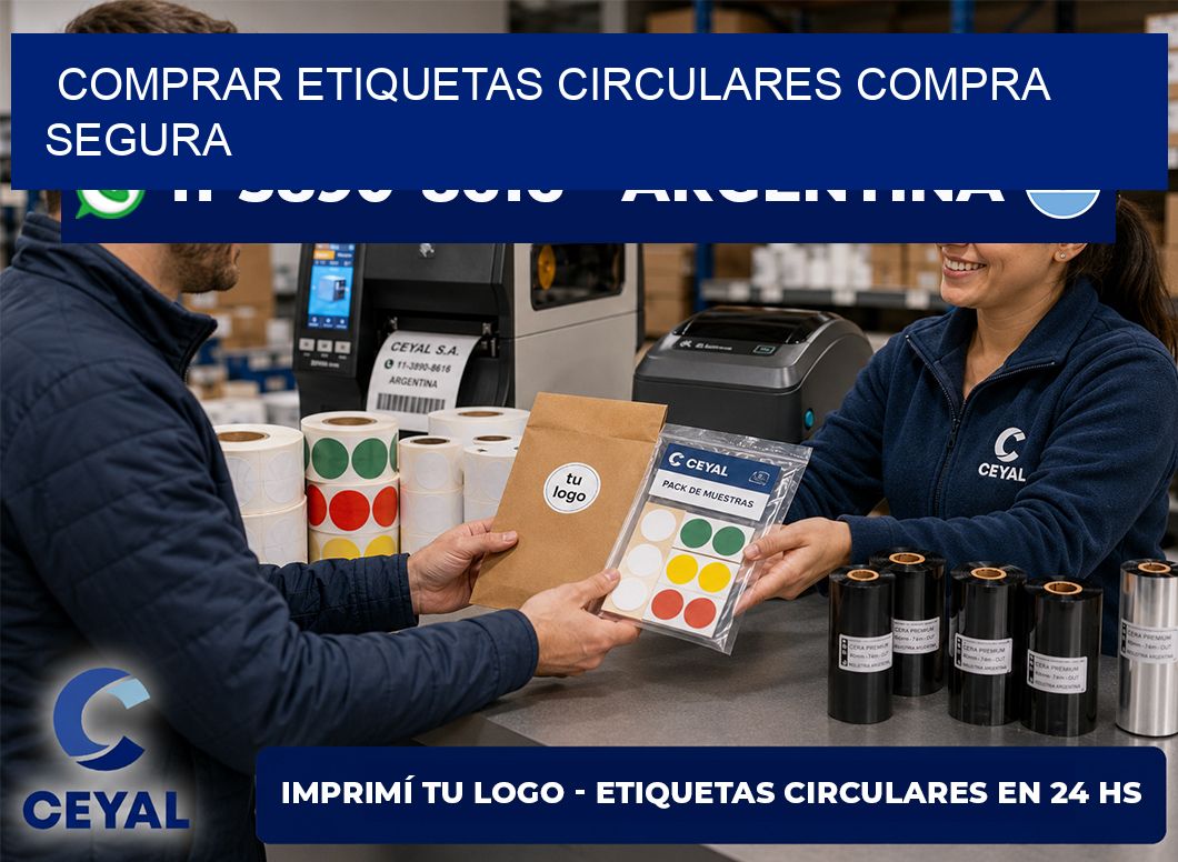 COMPRAR ETIQUETAS CIRCULARES Compra segura