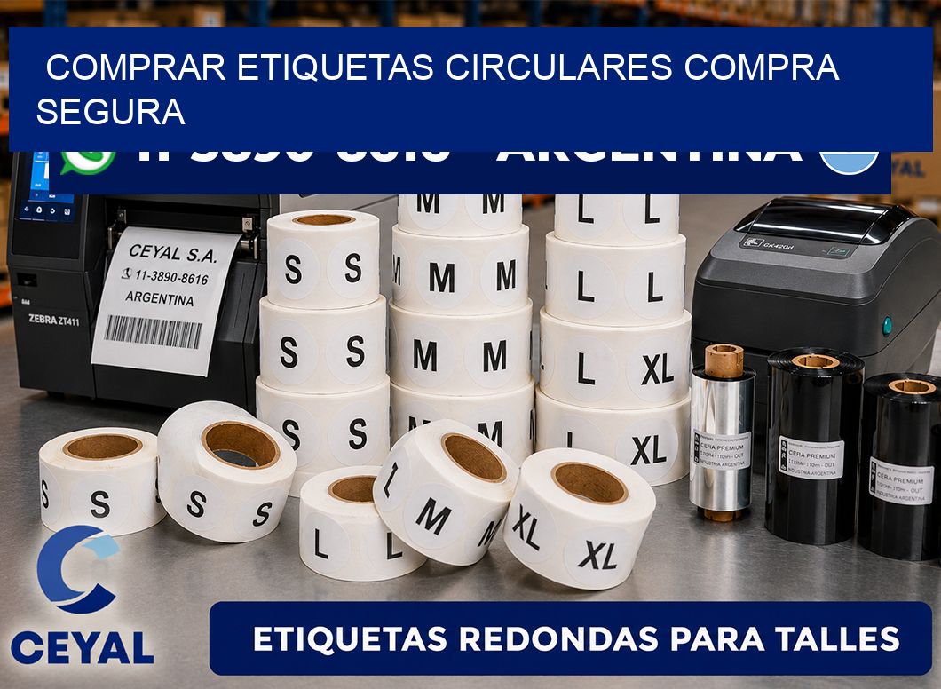 COMPRAR ETIQUETAS CIRCULARES Compra segura