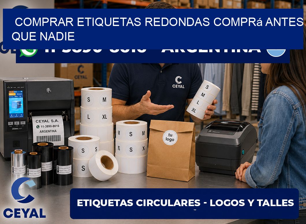 COMPRAR ETIQUETAS REDONDAS Comprá antes que nadie