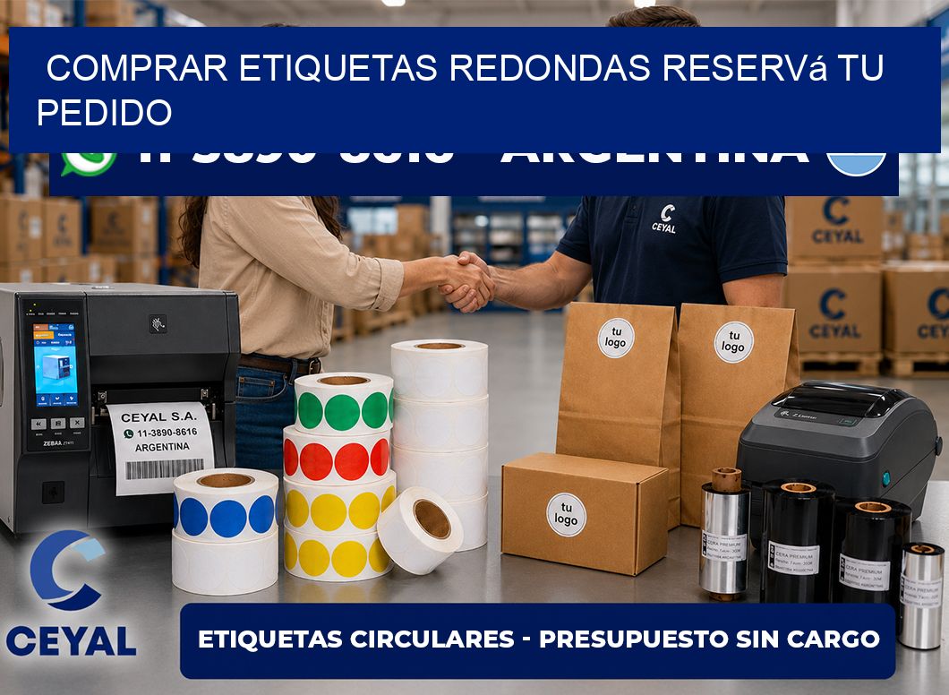 COMPRAR ETIQUETAS REDONDAS Reservá tu pedido