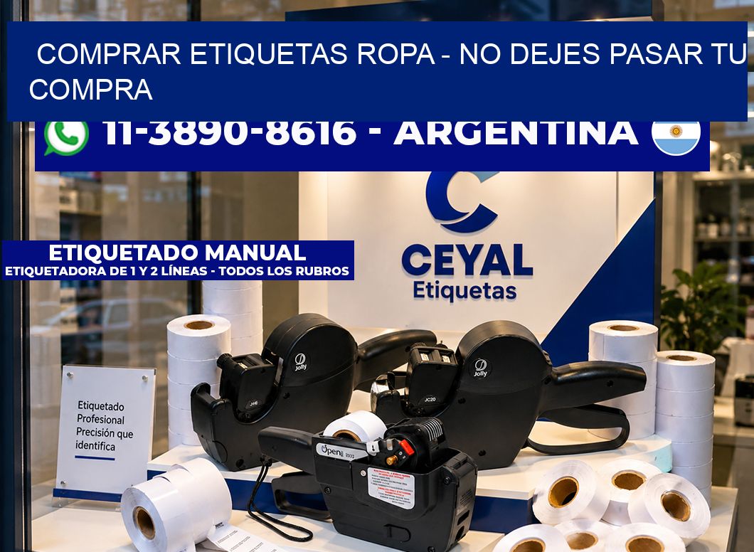 COMPRAR ETIQUETAS ROPA – No dejes pasar tu compra