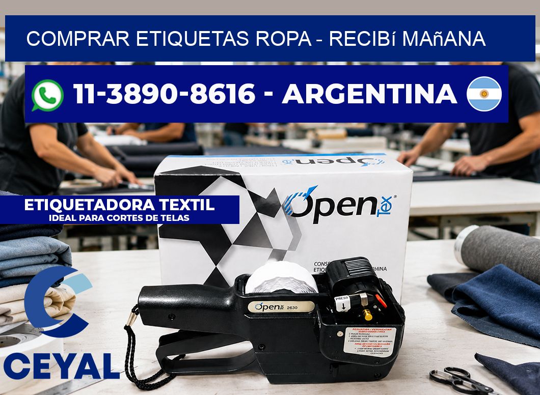 COMPRAR ETIQUETAS ROPA - recibí mañana