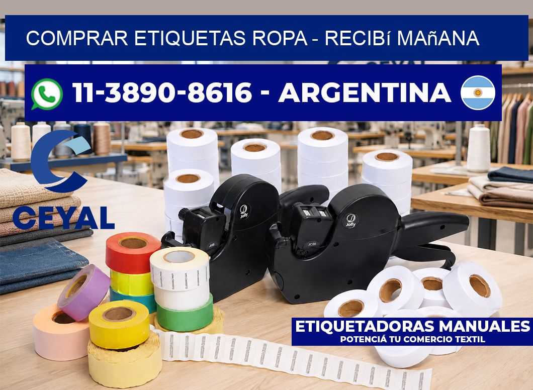 COMPRAR ETIQUETAS ROPA - recibí mañana