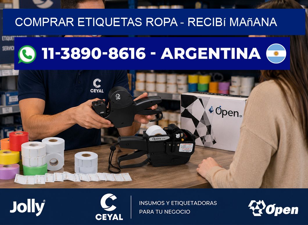 COMPRAR ETIQUETAS ROPA - recibí mañana