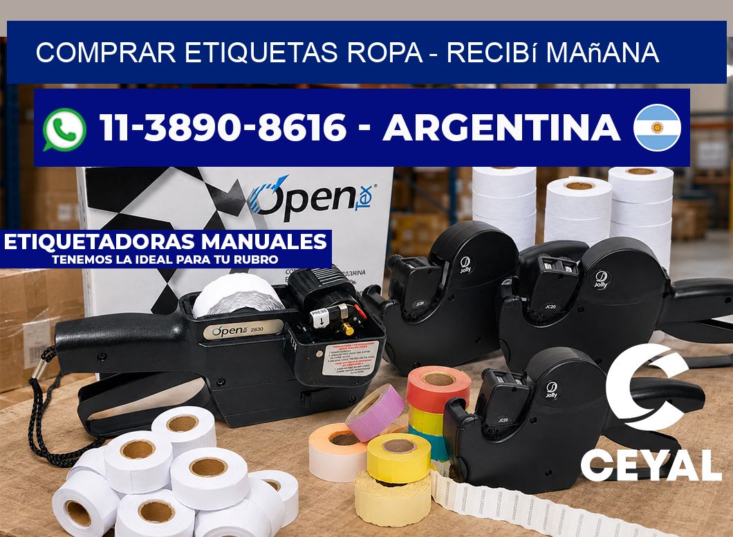 COMPRAR ETIQUETAS ROPA – recibí mañana