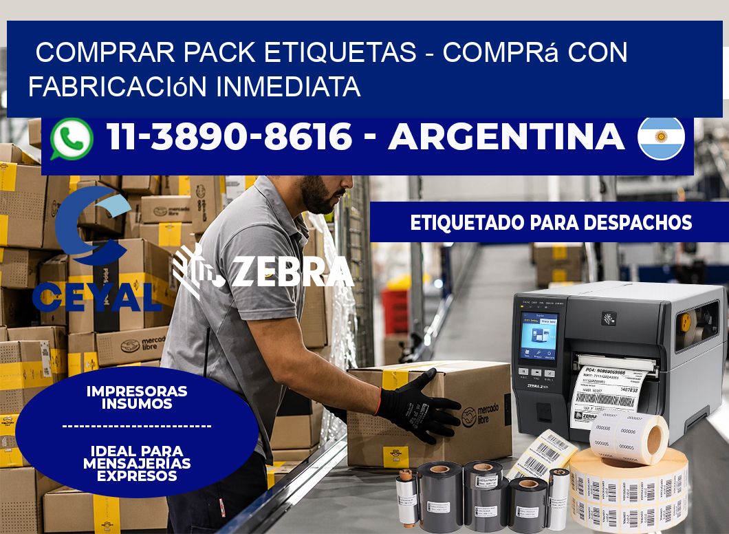 COMPRAR PACK ETIQUETAS - Comprá con fabricación inmediata