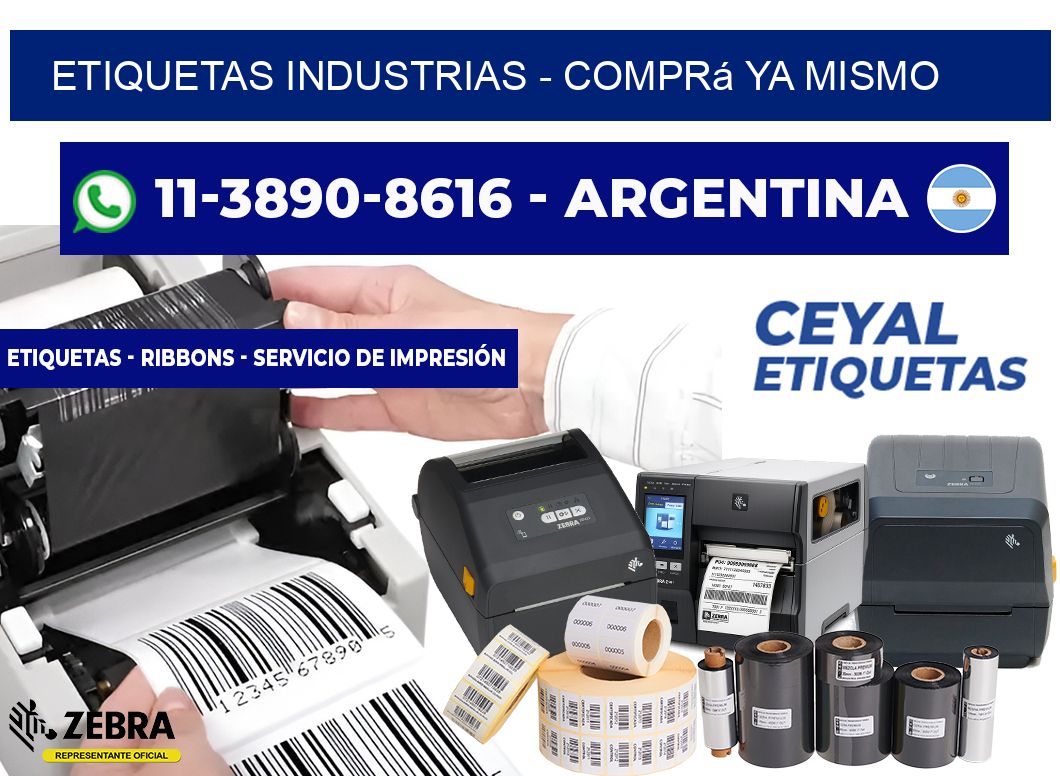 ETIQUETAS INDUSTRIAS - Comprá ya mismo