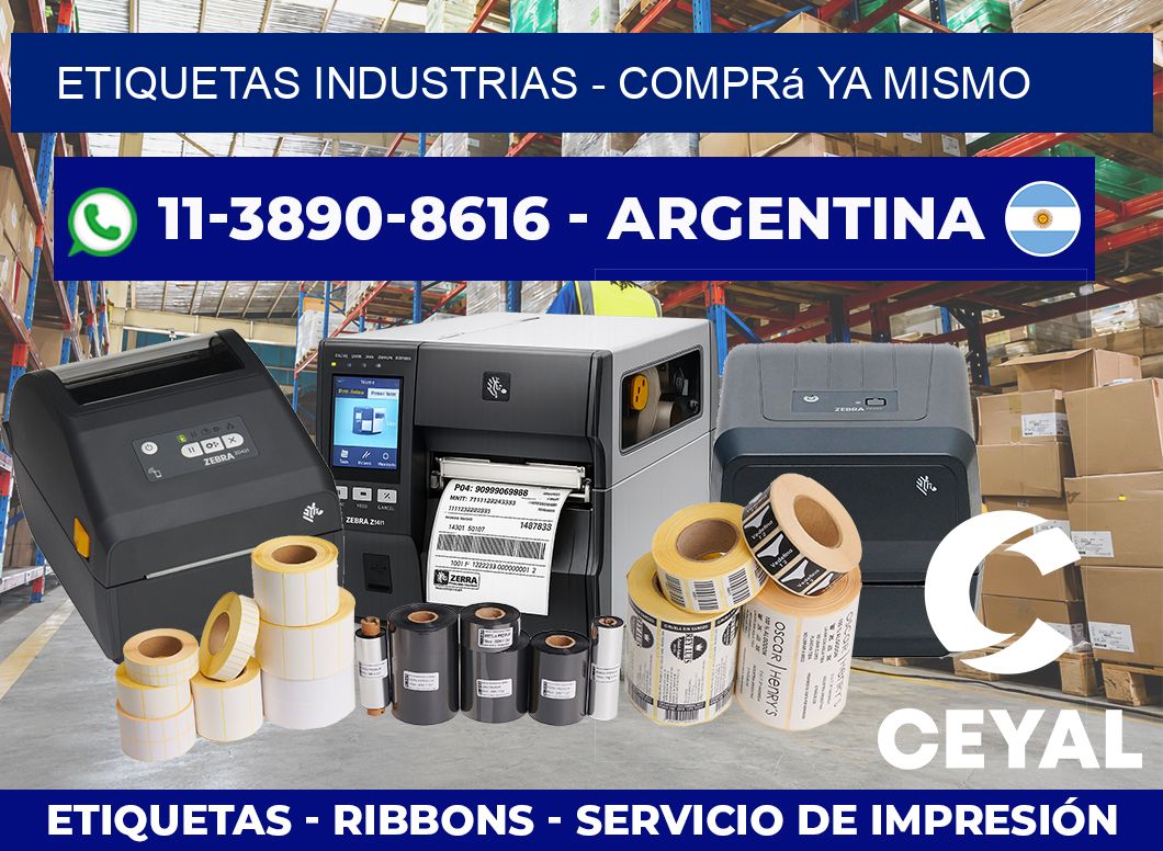 ETIQUETAS INDUSTRIAS – Comprá ya mismo