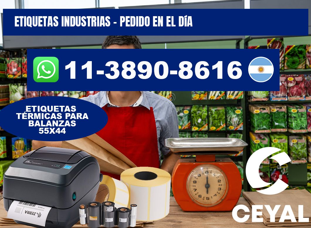 ETIQUETAS INDUSTRIAS - Pedido en el día