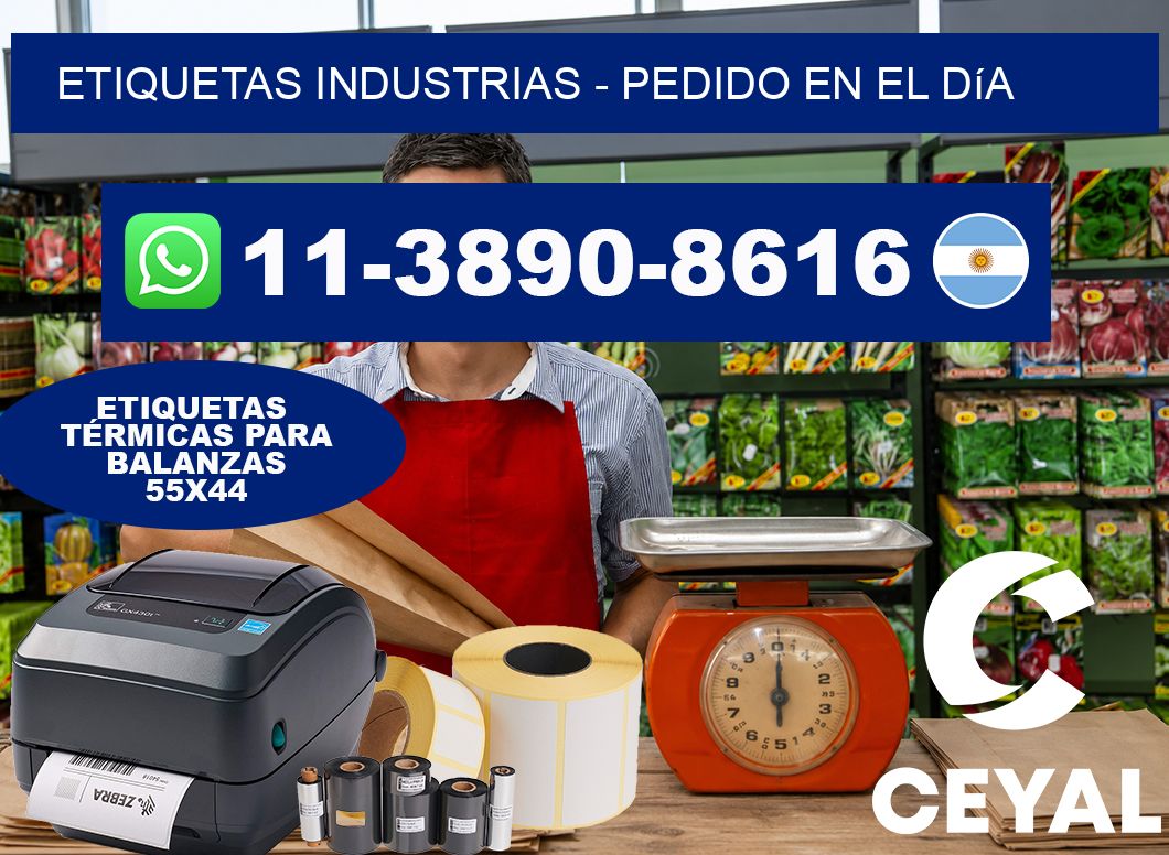 ETIQUETAS INDUSTRIAS – Pedido en el día