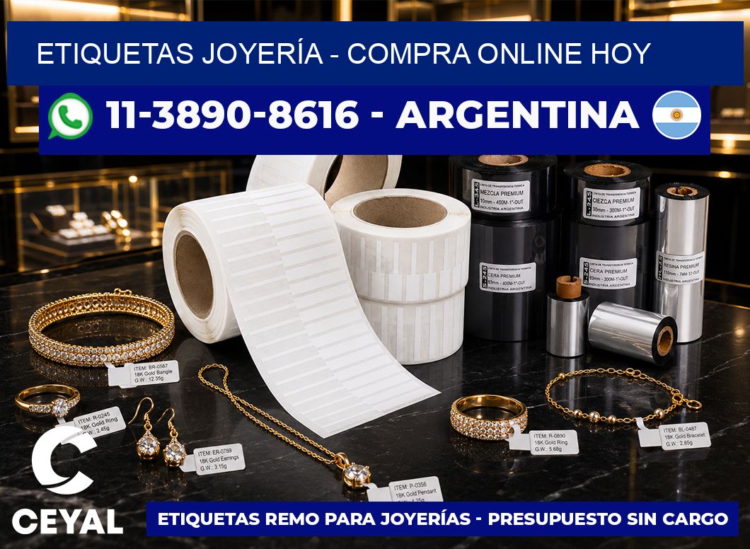 ETIQUETAS JOYERÍA – Compra online hoy
