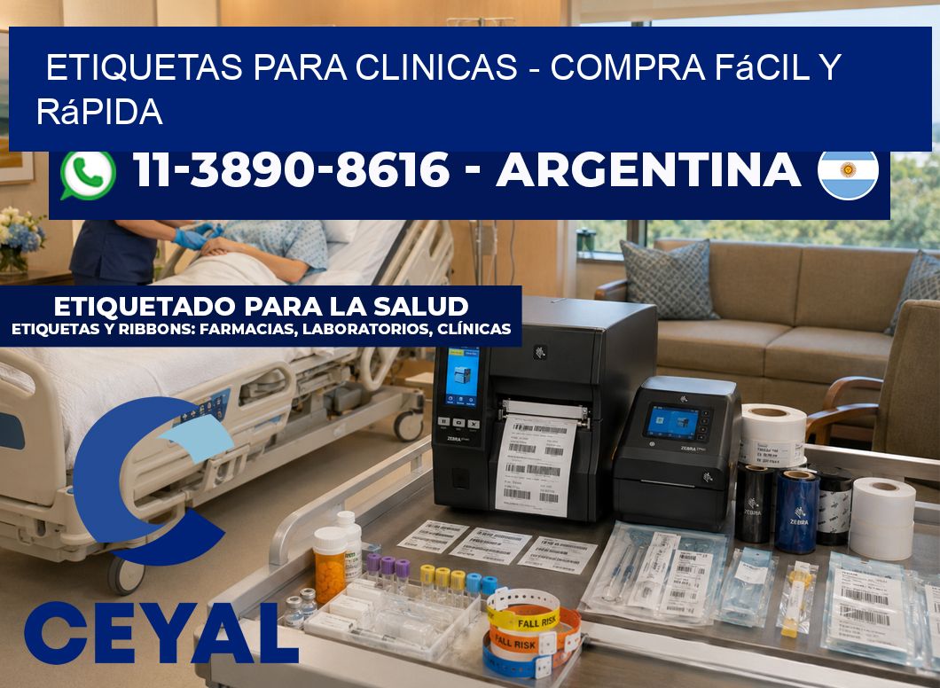 ETIQUETAS PARA CLINICAS - Compra fácil y rápida