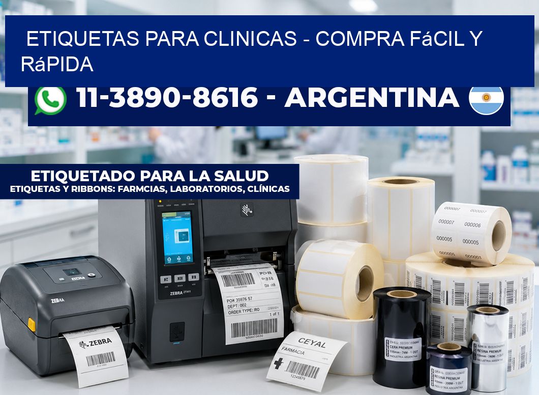 ETIQUETAS PARA CLINICAS - Compra fácil y rápida