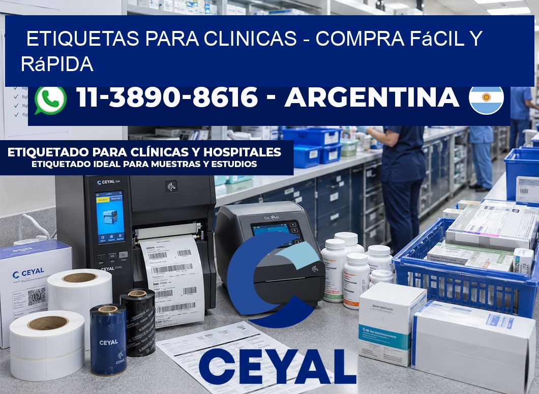ETIQUETAS PARA CLINICAS – Compra fácil y rápida