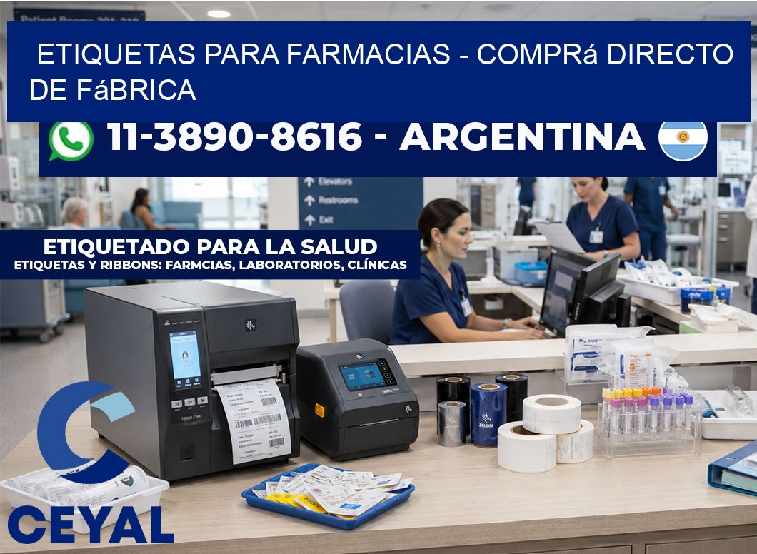 ETIQUETAS PARA FARMACIAS - Comprá directo de fábrica