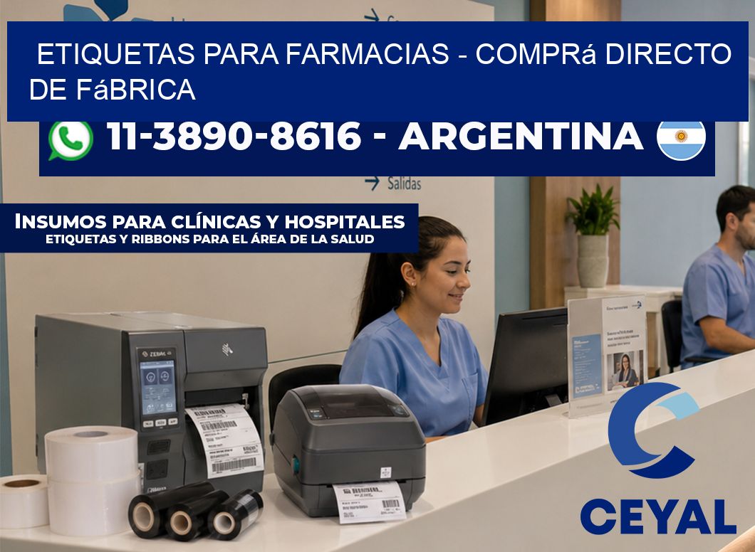ETIQUETAS PARA FARMACIAS – Comprá directo de fábrica