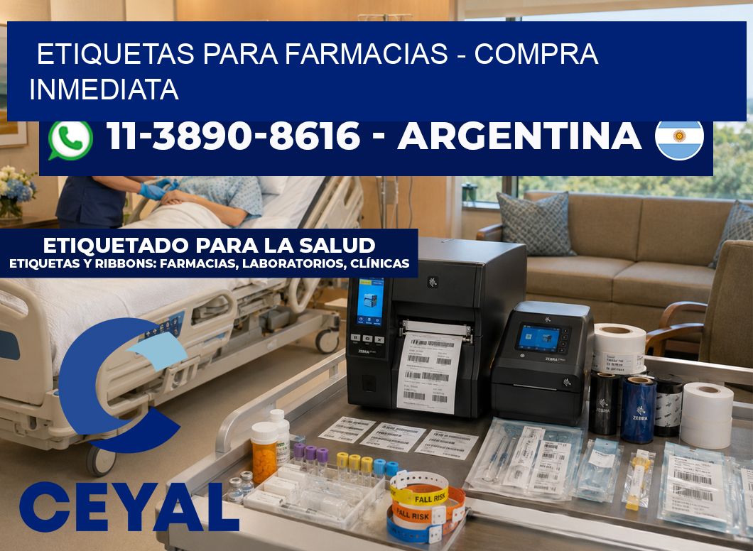 ETIQUETAS PARA FARMACIAS - Compra inmediata